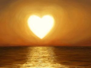 heart shining
